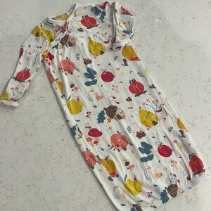 Angel Dear Fruits and Animals Gown.  Size 0-3M.